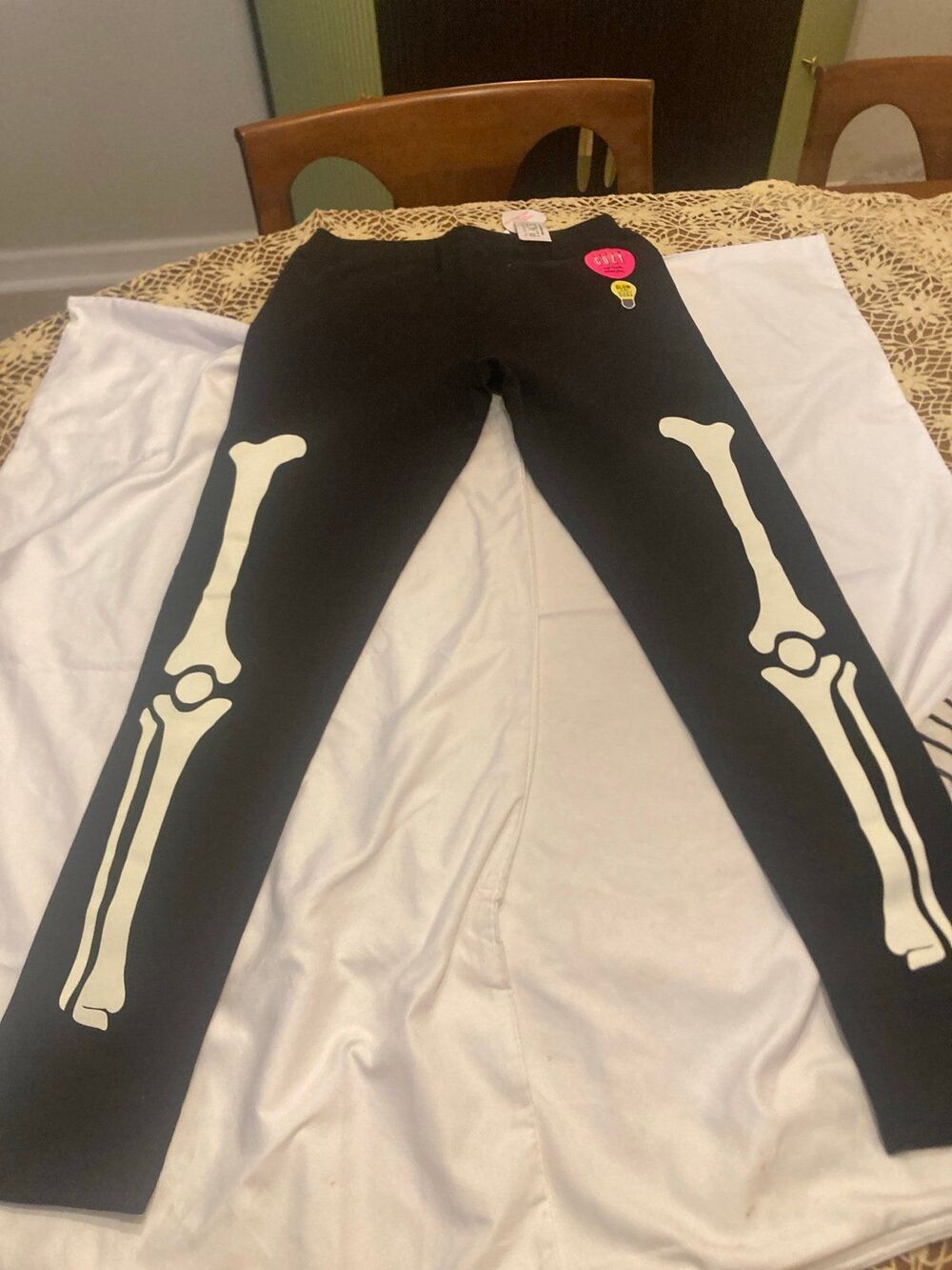 Girl’s Size XXL Skeleton Leggings Glow in the Dark/Children's Place NWT